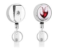 Porta badge 3D a forma di cuore con bobina retrattile, clip per badge in acciaio inox, resistente, per lavoro, infermieri, insegnanti e sicurezza