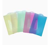 Porta Badge, 5Pcs Colore Porta ID, con Fessura per il Pollice, per Carta Dello Studente, Biglietto da Visita, Dell'autobus, Mostra