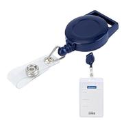 Porta badge a scomparsa | Clip porta badge per carte d'identità | Porta con nome elastico, forniture portatili per lavoratori, studenti, personale di sicurezza, insegnanti