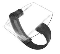 Porta badge Braccio - Custodia per carta d'identità in PVC trasparente da 10,5 Cm, Fascia elastica regolabile, supporto per lavoro per donne e uomini | Accessorio per biglietti per ascensione del