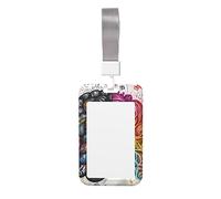 Porta badge con cervello sinistro e destro, stampato, verticale, con cordino staccabile, per ufficio, infermiera, insegnante