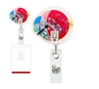 Porta badge con clip | Supporto per chiavi e badge,Clip retrattile per l'aggancio e l'organizzazione per il personale medico nei luoghi di lavoro, scuole conferenze e ospedali