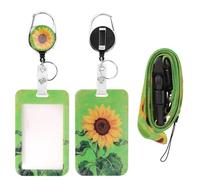 Porta badge con cordino e clip retrattile per badge, set divertente per infermiere, dottori, insegnanti, chiavi di prossimità, patenti di guida e pass