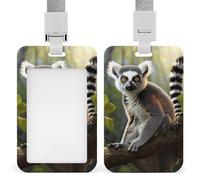 Porta badge con cordino, impermeabile, porta carte d'identità con coda ad anello, porta badge resistente, custodia protettiva per lavoro, ufficio, infermiera