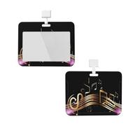Porta badge con cordino, impermeabile, protezione per carte d'identità con finestra trasparente per documenti d'identità, per donne, uomini, lavoro, ufficio, dottore, infermiere