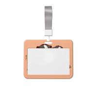 Porta badge con due porcellini d'India da appendere, impermeabile, con finestra trasparente per documenti, per donne, uomini, personale in ufficio, insegnanti, infermieri