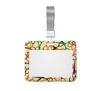 Porta badge con forbici e accessori per parrucchieri, con cordino, per proteggere documenti, documenti, infermieri, medici, insegnanti