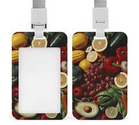 Porta badge con frutta fresca vibrante porta badge personalizzato porta badge impermeabile porta badge custodia protettiva per lavoratori dottori infermieri