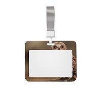 Porta badge con gufo in piedi sull'albero stampato con cordino, clip di protezione per documenti d'identità, grazioso porta carte d'identità, per infermiere, dottori, insegnanti