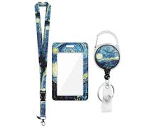 Porta Badge Con Lanyard - Portabadge Retrattili | Clip A Ritenzione Per Tessere, Lanyard Con Targhetta Per Insegnanti Infermieri E Professionisti