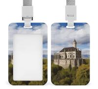 Porta badge con monumenti storici dell'Armenia Porta badge scorrevole Porta badge verticale Protezione per cordino Impermeabile Porta targhetta nome Custodia per carta per dottore, insegnante