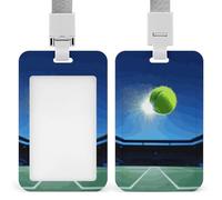 Porta badge con pallina da tennis in the Air, con cordino, impermeabile, porta carte d'identità, per lavoro, ufficio, insegnante, infermiera