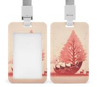 Porta badge con scena del presepe con cordino staccabile, porta carte d'identità verticale, custodia in plastica impermeabile per nome, per lavoro, ufficio, insegnante, infermiera, dottore