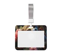 Porta badge con scritta "A Bradipo e un bambino bradipo, impermeabile, con finestrella trasparente per documenti, per donne, uomini, personale in ufficio, insegnanti, infermieri