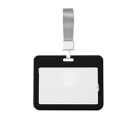 Porta badge con scritta "Boo on a Black Creepy Gothic Sliding Id Badge Holder Hard Plastic Work Card Case Name Tag Protector for Nurses Office