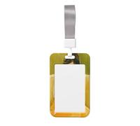 Porta badge con scritta "Woman on Sofa Sleeping Sliding Id Badge Holder Hard Plastic Work Card Case Name Tag Protector for Nurses Office
