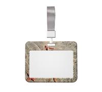 Porta badge con stampa a stella marina oceanica, con cordino, clip per proteggere i documenti d'identità, per infermiere, dottori, insegnanti