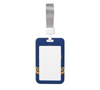 Porta badge con stampa bandiera dello stato dell'Idaho, con copertura scorrevole su entrambi i lati, in grado di scansionare la pellicola trasparente