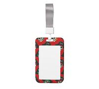 Porta badge con stampa di Capitan pirata con clip per carta d'identità, porta badge con cordino per impiegati in ufficio