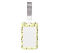 Porta badge con stampa di pellicano, con cordino da collo, verticale, impermeabile, per ufficio e scuola