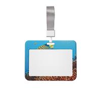 Porta badge con stampa di pesci, con cordino, per proteggere i documenti d'identità, grazioso porta badge per infermiere, dottori, insegnanti