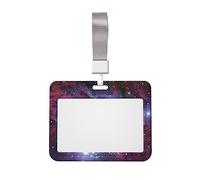 Porta badge con stampa di stelle misteriose con cordino, clip per proteggere i documenti d'identità, per infermiere, dottori, insegnanti
