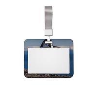 Porta badge con stampa pinguino che cammina con cordino, clip per proteggere i documenti d'identità, per infermiere, dottori, insegnanti