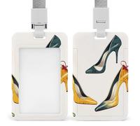 Porta badge con tacco alto, porta badge con cordino staccabile, design impermeabile per ufficio, posto di lavoro