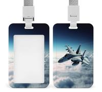 Porta badge con targhetta identificativa per aerei da combattimento, porta badge con cordino per lavoro, ufficio, insegnanti, donne