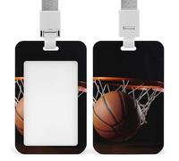 Porta badge da basket, con cordino staccabile, design impermeabile per ufficio, posto di lavoro