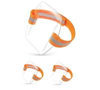 Porta Badge Da Braccio,Fascia da Braccio di Sicurezza Regolabile,Porta Badge Identificativo in PVC 3PC Portabadge Outdoor Secure per Operatori di Emergenza Personale di Sicurezza Portiere