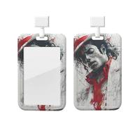 Porta badge durevole per professionisti Michael Jackson, porta badge regolabile per eventi sul posto di lavoro, clip sicura con visibilità chiara