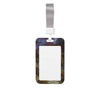Porta badge gotico con cordino verticale in plastica con finestra trasparente, impermeabile, per infermieri, insegnanti, ufficio