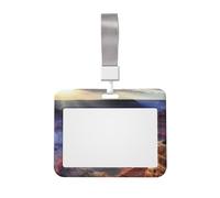 Porta badge Grand Canyon con cordino orizzontale in plastica con finestra trasparente, protezione impermeabile per carte d'identità, per infermieri, insegnanti, ufficio