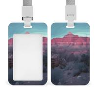 Porta badge Grand Canyon, porta badge con cordino staccabile, design impermeabile per ufficio, posto di lavoro