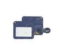 Legami - Porta Badge con Chiusura a Moschettone, Porta Carte con Chiusura Clip di Sicurezza, 1 Finestra Trasparente, Tasche per Tessere in Pelle PU, Dimensioni 10,4 x 9 cm, Tema Stars