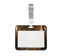 Porta badge identificativo a forma di miniera di sale, con cordino, scorrevole, in plastica rigida, per ufficio, insegnanti, donne e uomini