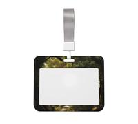 Porta badge identificativo con cordino e scritta "Ancient Trees", in plastica rigida, per ufficio, insegnanti, donne e uomini