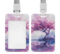 Porta badge identificativo con cordino ID Card Name Tag Pesco Modello Porta badge Tattico ID Holder Vertical ID Card Protector per ufficio Lavoro Key Card Patenti di guida Passes