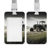 Porta badge identificativo con cordino identificativo scorrevole in plastica rigida per trattore agricoltura tranquillo porta badge da lavoro per insegnanti di ufficio donne uomini