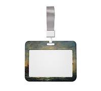 Porta badge identificativo con stampa Ocean Sailing con cordino, clip di protezione per documenti d'identità, grazioso porta badge per infermiere, dottori, insegnanti