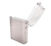 Porta badge identificativo Cordino con fischietto, porta carte di credito dal design sigillabile Clip retrattile Custode di navi da crociera Robusto organizzatore di badge (Nero trasparente)