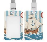 Porta badge identificativo l Coastal l Coastal con bobina retrattile, porta badge verticale con cordino staccabile, custodia per badge identificativi per personale di sicurezza, donne e