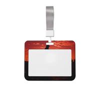 Porta badge impermeabile con scritta "Cowboy West Id Key", con finestra trasparente per documenti, per donne, uomini, personale in ufficio, insegnanti, infermieri
