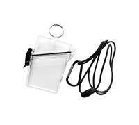 Porta badge impermeabile trasparente verticale per carte di credito chiavi nautica