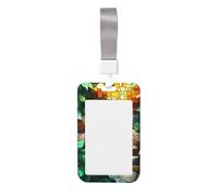 Porta badge in plastica rigida con cascata e cascata, scorrevole, per infermieri e ufficio