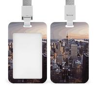 Porta badge New York City, in plastica rigida, per carte d'identità e carte di credito e chiavi di prossimità