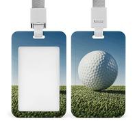 Porta badge per palline da golf, con cordino staccabile, design impermeabile per ufficio, posto di lavoro