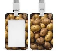 Porta badge per patate da giardino, con cordino staccabile, design impermeabile, per ufficio, posto di lavoro