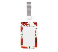 Porta badge resistente con stampa floreale, con bobina retrattile, porta badge per documenti, chiavi, tessere, lavoro, per infermiere, insegnanti, studenti, ufficio, donne e uomini